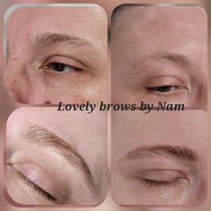 Eyebrow Tattoo result by Lovely Brows by Nam in Columbia, MD