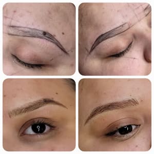 Eyebrow Tattoo result by Lovely Brows by Nam in Columbia, MD