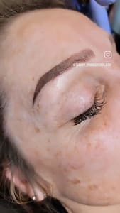 Eyebrow Tattoo result by Lovely Lash And Hair Studio LLC in Des Moines, IA