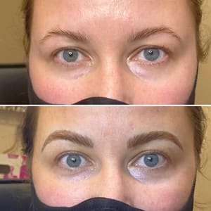 Eyebrow Tattoo result by Luca Permanent Cosmetics in Santa Cruz, CA