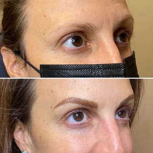Eyebrow Tattoo result by Luca Permanent Cosmetics in Santa Cruz, CA