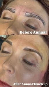 Eyebrow Tattoo result by Lucky Mountain Microblading in Ponderay, ID