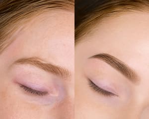 Eyebrow Tattoo result by Lueur Beauty Bar in Washington, NC