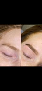Eyebrow Tattoo result by Lueur Beauty Bar in Washington, NC