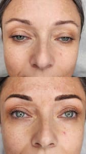 Eyebrow Tattoo result by Lumi Ink Studio in Bartlett, IL