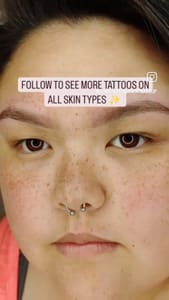 Eyebrow Tattoo result by Lumière Permanent Makeup in Edmonds, WA