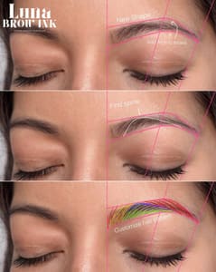 Eyebrow Tattoo result by Luna Brow Ink in Granada Hills, CA