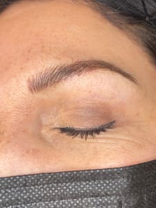 Eyebrow Tattoo result by LUNAMAR Beauty & Brows in Rancho Cucamonga, CA