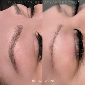 Eyebrow Tattoo result by LUNAMAR Beauty & Brows in Rancho Cucamonga, CA