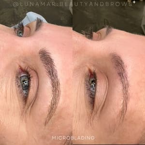 Eyebrow Tattoo result by LUNAMAR Beauty & Brows in Rancho Cucamonga, CA