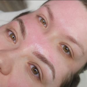 Eyebrow Tattoo result by Lunar Beauty Lounge (at New Phases Cosmetics) in Newark, OH