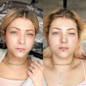 Eyebrow Tattoo result by Lunar Esthetics Co in Lima, OH