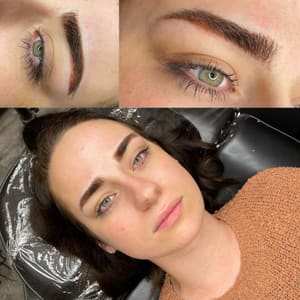 Eyebrow Tattoo result by Lunar Esthetics Co in Lima, OH