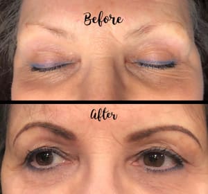 Eyebrow Tattoo result by Lunar Studios Tattoos & Ageless Beauty Permanent Makeup in Middletown, OH
