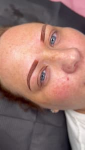 Eyebrow Tattoo result by Lush Beautè Haus in Patchogue, NY