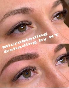 Eyebrow Tattoo result by Lush Beauty KT ( inside Salon Me ) in Round Rock, TX