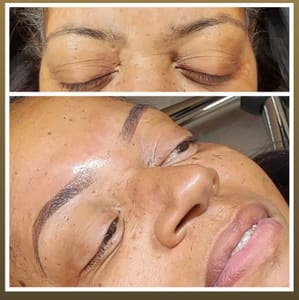 Eyebrow Tattoo result by Luv4Brows Studio & Beauty Bar in Chesapeake Beach, MD
