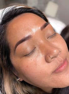 Eyebrow Tattoo result by Luvly Esthetics and Permanent Makeup in Kent, WA
