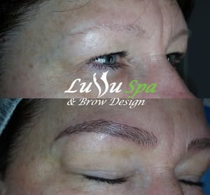 Eyebrow Tattoo result by Luvu Spa & Brow Design in Park Ridge, IL