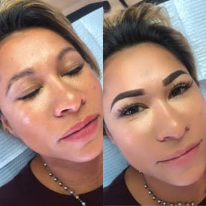 Eyebrow Tattoo result by Lux beauty by Steph in Flushing, NY