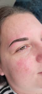 Eyebrow Tattoo result by Lux Beauty KC in Leawood, KS