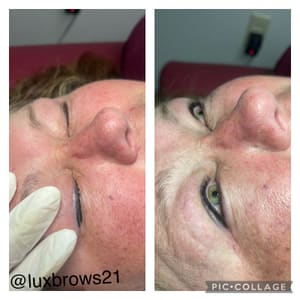 Eyebrow Tattoo result by Lux Brows in Bowman, ND
