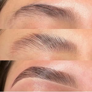 Eyebrow Tattoo result by Lux Brows Threading and Permanent Makeup Spa in Spring, TX