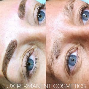 Eyebrow Tattoo result by Lux Permanent Cosmetics in East Longmeadow, MA