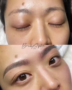 Eyebrow Tattoo result by Luxe Aesthetic Lab in East Meadow, NY
