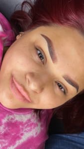 Eyebrow Tattoo result by Luxe Artistry Eyelash Studio in Humble, TX
