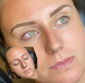 Eyebrow Tattoo result by Luxe Artistry (Permanent Makeup Studio) in Mansfield, TX