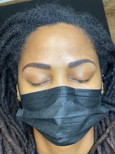 Eyebrow Tattoo result by Luxe Artistry (Permanent Makeup Studio) in Mansfield, TX