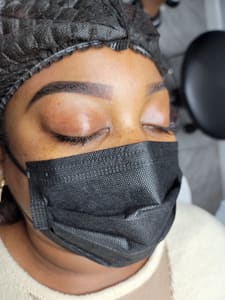 Eyebrow Tattoo result by Luxe Beauty Brow & Spa in Baldwin, NY