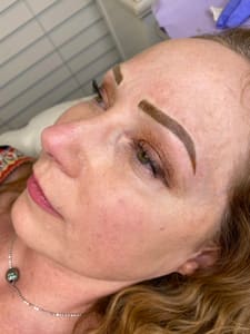Eyebrow Tattoo result by Luxe Beauty Collective in Apopka, FL