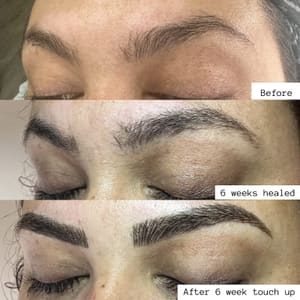 Eyebrow Tattoo result by Luxe Beauty INK LLC in Albuquerque, NM