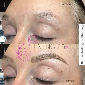 Eyebrow Tattoo result by Luxe Beauty INK LLC in Albuquerque, NM