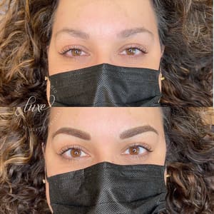 Eyebrow Tattoo result by Luxe Brow Studio in Charlottesville, VA