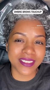 Eyebrow Tattoo result by Luxe Dreamers Beauty & Academy in Arlington, TX