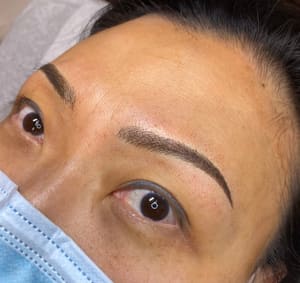 Eyebrow Tattoo result by Luxe Lash & Brow LLC in King, NC