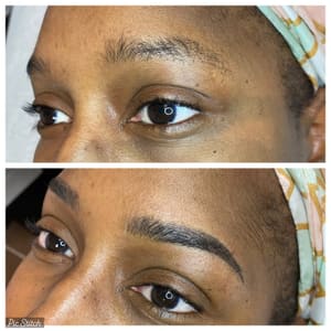 Eyebrow Tattoo result by Luxe Lash & Brow LLC in King, NC