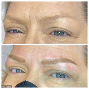 Eyebrow Tattoo result by Luxe Lash & Brow LLC in King, NC