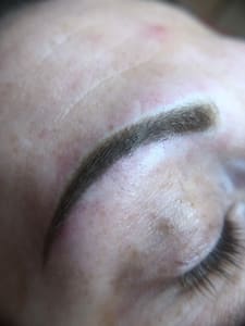 Eyebrow Tattoo result by Luxe Permanent Cosmetics Studio in Aston Township, PA