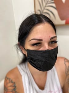 Eyebrow Tattoo result by Luxino Permanent MakeUp in Plano, TX