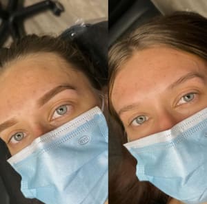 Eyebrow Tattoo result by Luxistry in West Covina, CA