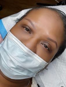 Eyebrow Tattoo result by LuxMetics Semipermanent Makeup & beauty LLC in Louisville Jefferson County, KY