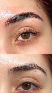 Eyebrow Tattoo result by Luxurious Beauty Studios in West Hempstead, NY