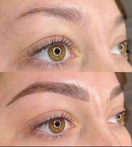 Eyebrow Tattoo result by Luxurious Beauty Studios in West Hempstead, NY