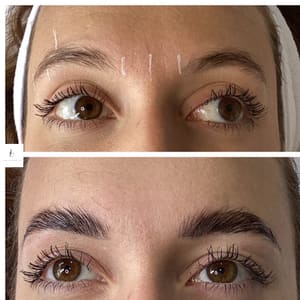 Eyebrow Tattoo result by Luxury Lash & Brow, LLC in Waukesha, WI