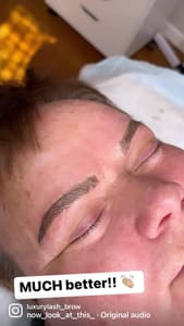 Eyebrow Tattoo result by Luxury Lash & Brow, LLC in Waukesha, WI