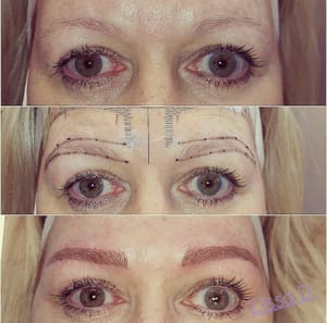 Eyebrow Tattoo result by Luxury Permanent Makeup- Elssa Duli in Edgewater, NJ